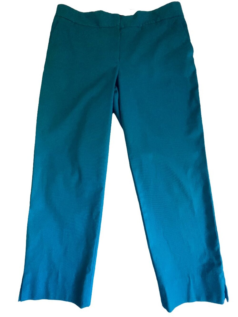 Talbots Turquoise Slim Crop Pants Size 12